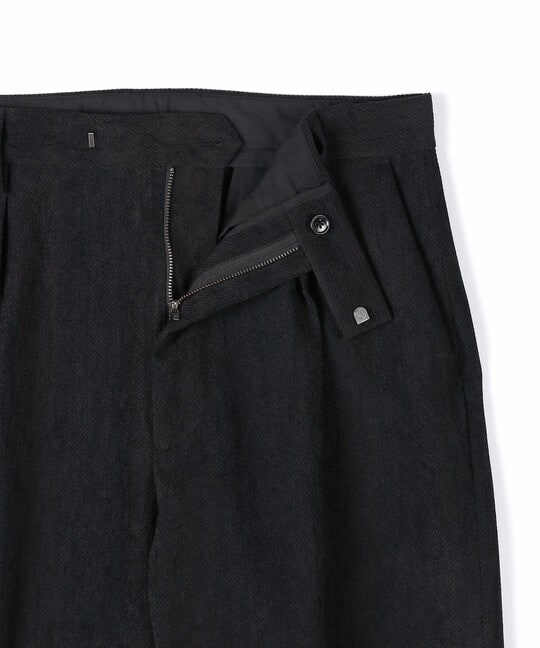起毛ツイル ワンタック スラックス