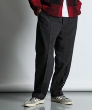 起毛ツイル ワンタック スラックス