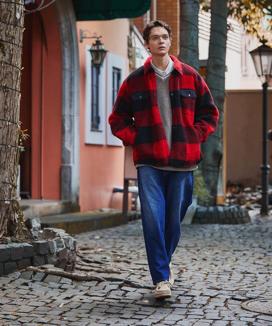 クラシックタータンチェック ボアフリース CPOアウター