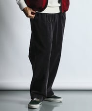 ストレッチコーデュロイ イージー ワイドパンツ