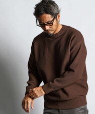 自宅で洗える ウォッシャブル ワッフルニット