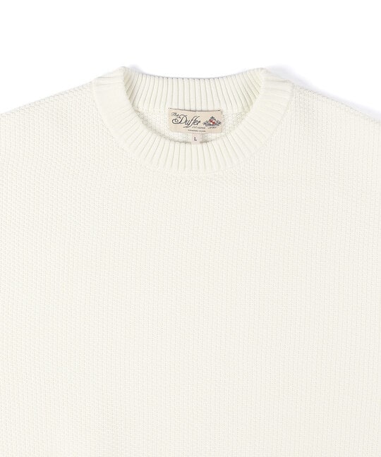 自宅で洗える ウォッシャブル ワッフルニット