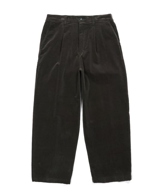 モールスキン ワンタック イージーワイドパンツ