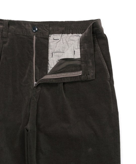 モールスキン ワンタック イージーワイドパンツ