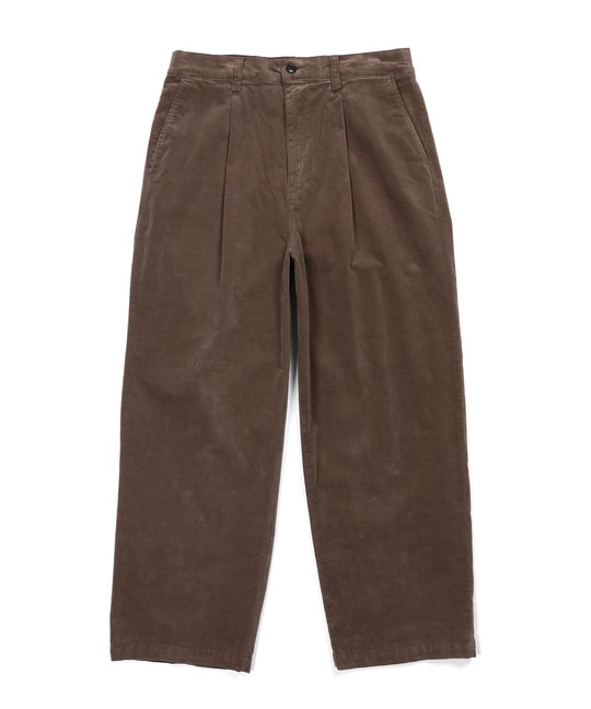 モールスキン ワンタック イージーワイドパンツ