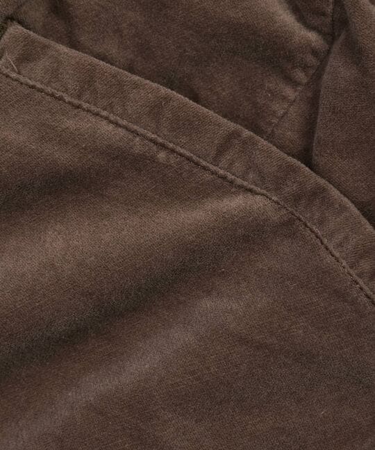 モールスキン ワンタック イージーワイドパンツ