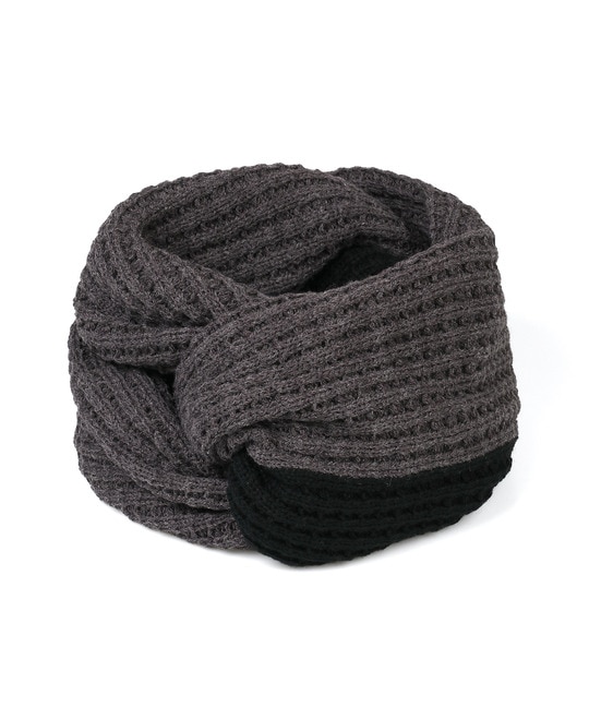 2重巻き ワッフル スヌード