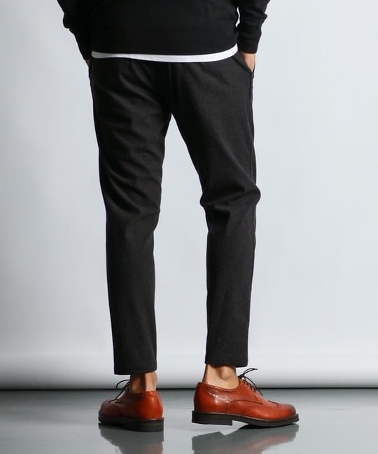 『WONDER SHAPE』：ワンダーシェイプ 微起毛 スリムパンツ