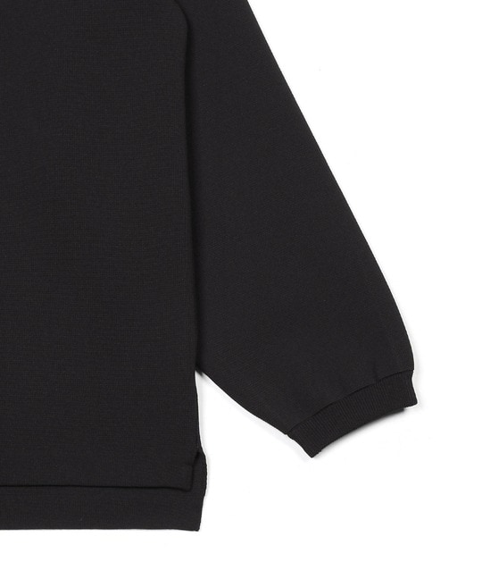 自宅で洗える ウォッシャブル キーネックニット