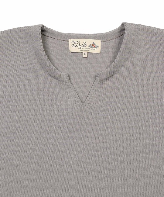 自宅で洗える ウォッシャブル キーネックニット