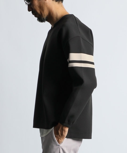 自宅で洗える ウォッシャブル キーネックニット