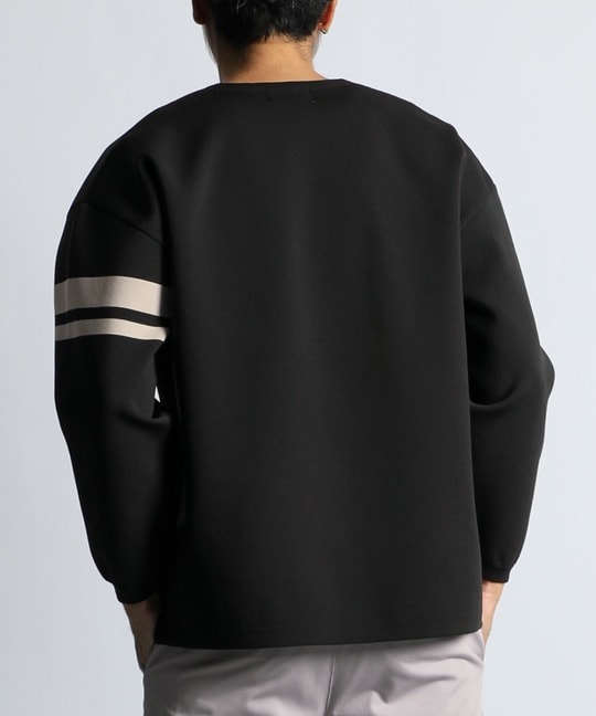 自宅で洗える ウォッシャブル キーネックニット