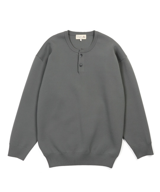 自宅で洗える ウォッシャブル ヘンリーネックニット ｜The DUFFER of