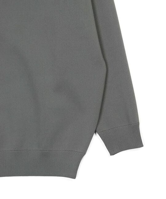 自宅で洗える ウォッシャブル ヘンリーネックニット