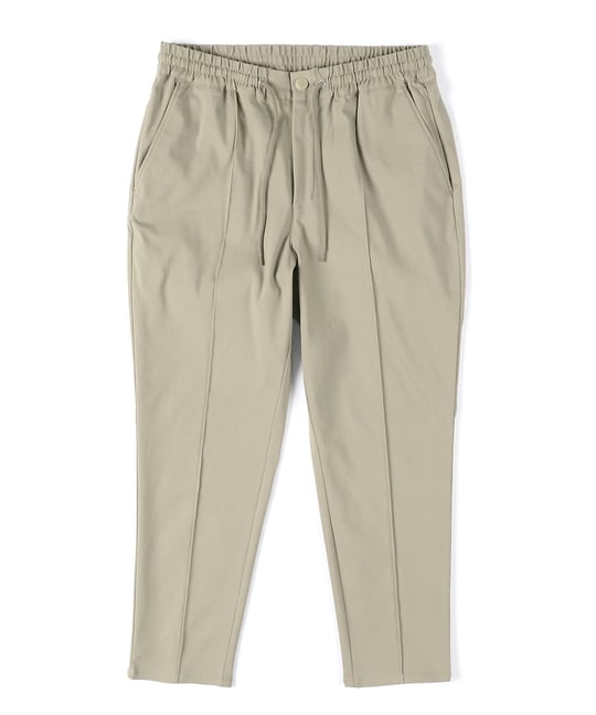 超伸縮「ガムストレッチ」センタークリース テーパードパンツ【WEB限定アイテム】