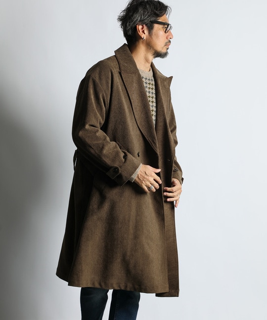 起毛ツイル ロングコート