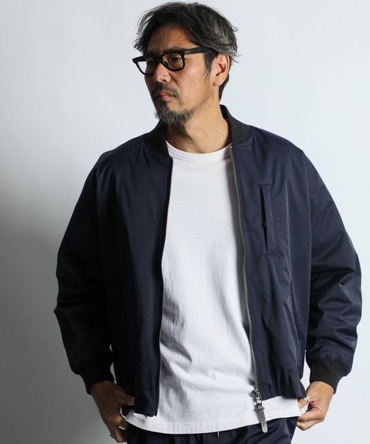 コットンナイロン 中綿入り MA-1ジャケット