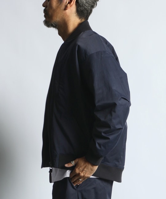 コットンナイロン 中綿入り MA-1ジャケット
