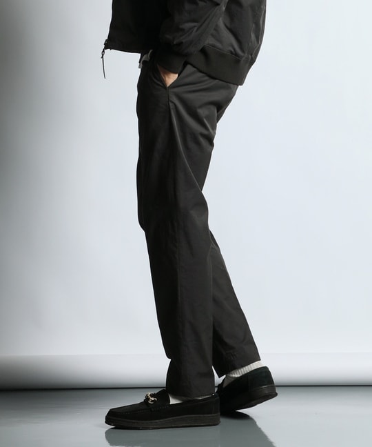 コットンナイロン スリム イージースラックス