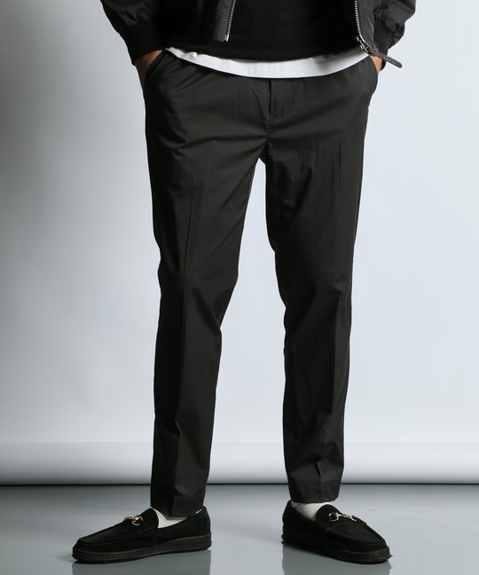 コットンナイロン スリム イージースラックス