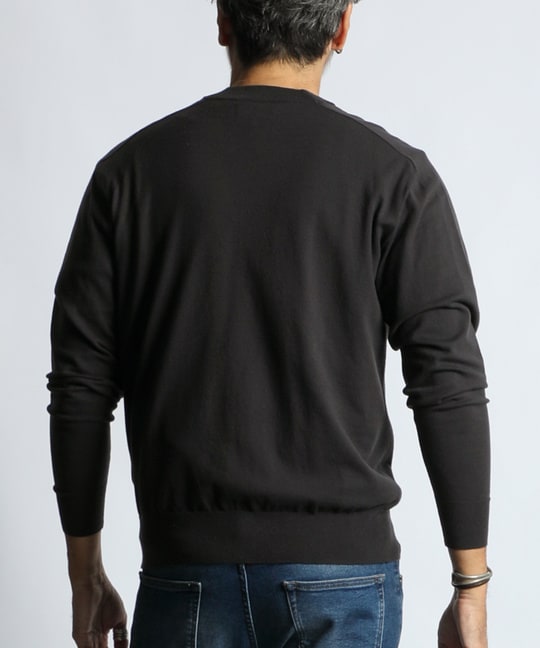 帯電防止・吸湿発熱機能 Vネックニット