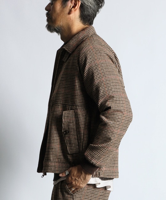 テックツイード ショートブルゾン