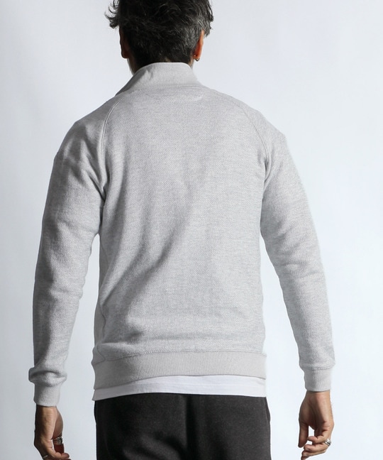 スタンドカラー フルジップ トップス