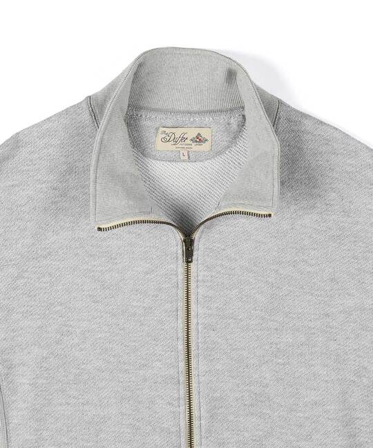 スタンドカラー フルジップ トップス