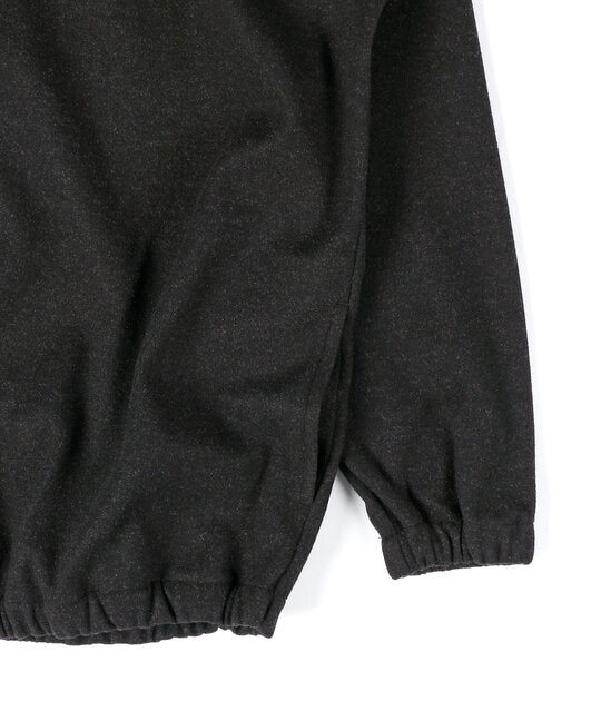 ポンチ素材 ウールライク プルオーバーシャツ