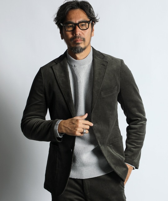 ストレッチコーデュロイ セットアップ コンフォート ジャケット