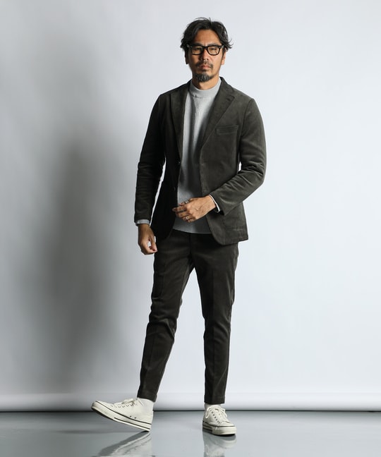 ストレッチコーデュロイ セットアップ イージースラックス