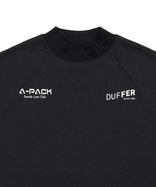 〔BLACK LABEL〕："A-PACK" モックネック ロンTEE