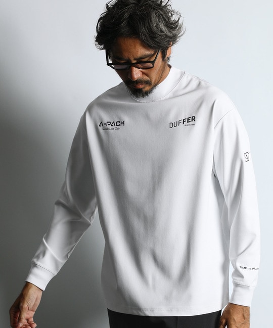 〔BLACK LABEL〕："A-PACK" モックネック ロンTEE