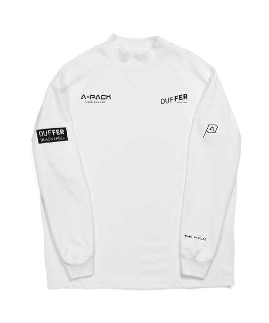 〔BLACK LABEL〕："A-PACK" モックネック ロンTEE