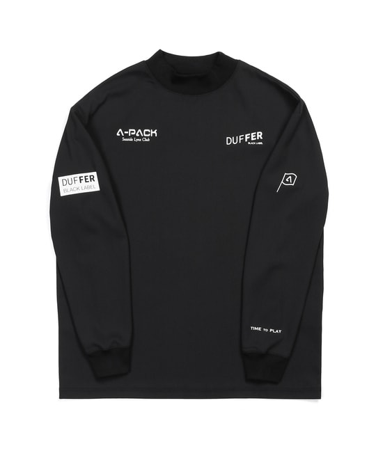 〔BLACK LABEL〕："A-PACK" モックネック ロンTEE