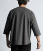 2重編み ラグランスリーブ 7分袖Tシャツ