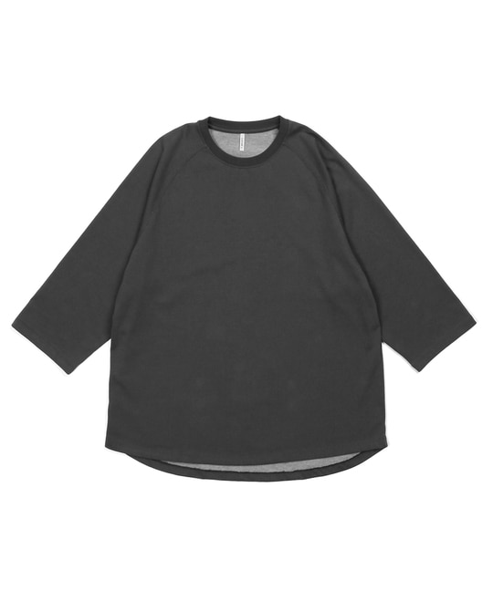 2重編み ラグランスリーブ 7分袖Tシャツ