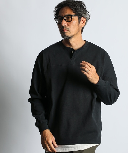 「エアフレックス」セットアップ ヘンリーネックロンTEE