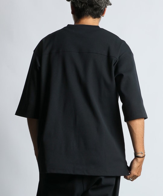 「エアフレックス」セットアップ Vネック5分袖TEE