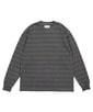 ピグメント加工 ボーダー ロングスリーブTEE