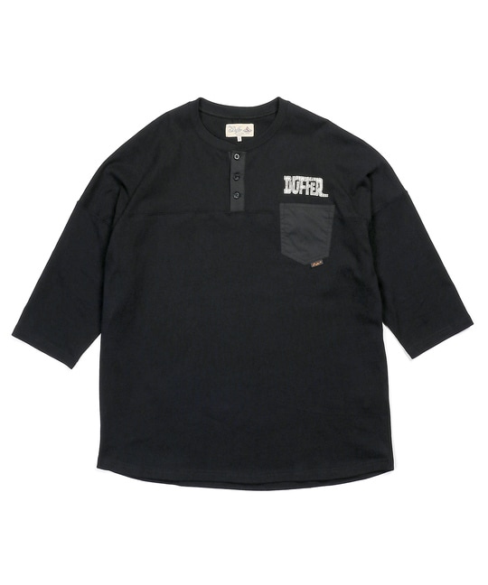 7分袖 ヘンリーネック アーカイブTシャツ