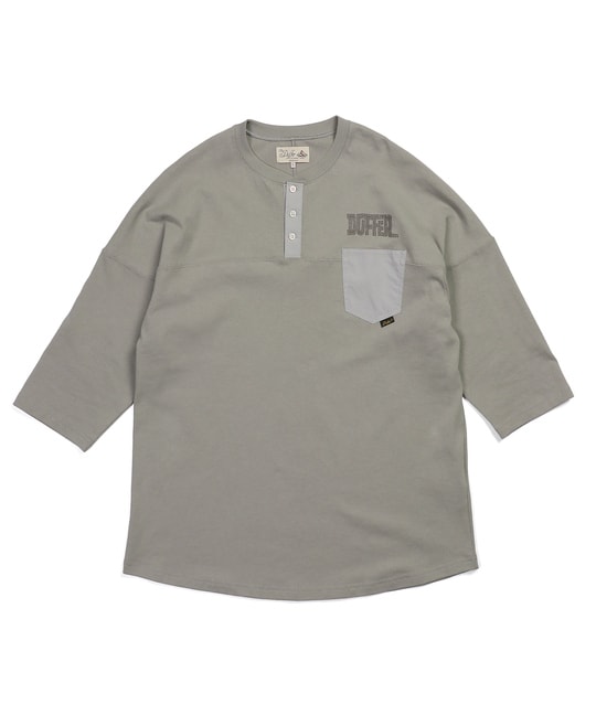 7分袖 ヘンリーネック アーカイブTシャツ
