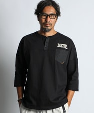 7分袖 ヘンリーネック アーカイブTシャツ