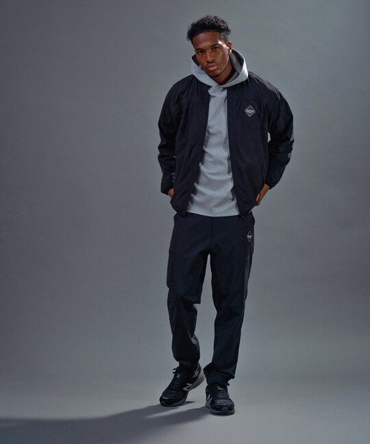 BLACK LABEL〕：セットアップ アクションギャザーコーデュラブルゾン