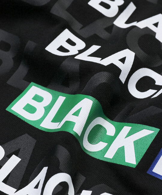 〔BLACK LABEL〕：速乾 マルチロゴ ロングスリーブTシャツ