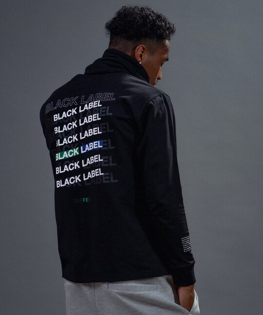 〔BLACK LABEL〕：速乾 マルチロゴ ロングスリーブTシャツ