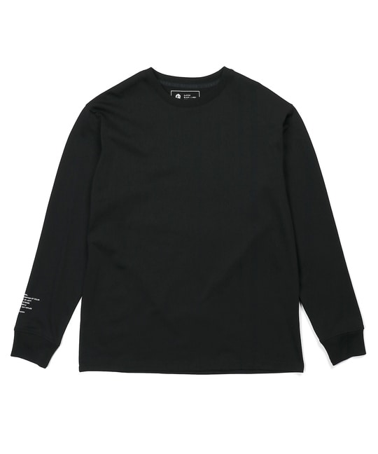 BLACK LABEL〕：速乾 マルチロゴ ロングスリーブTシャツ ｜The DUFFER