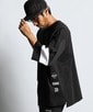 〔BLACK LABEL〕：セットアップ ポンチ素材 7分袖Tシャツ