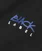 〔BLACK LABEL〕：セットアップ ポンチ素材 ラウンドヘム 7分袖Tシャツ