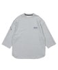 〔BLACK LABEL〕：セットアップ ポンチ素材 ラウンドヘム 7分袖Tシャツ